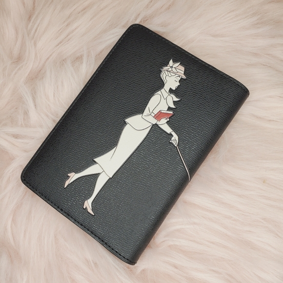 NWT Kate Spade x Disney 101 Dalmatians Passport Holder Wallet Black Dog - Picture 5 of 5
